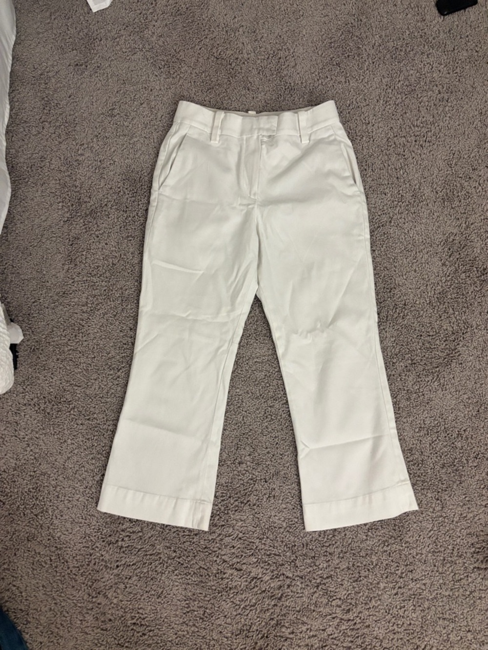 Brunello Cucinelli White Cropped Dress Pants